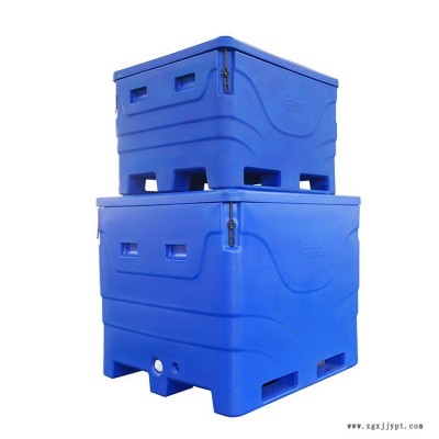 大型化工原料運(yùn)輸箱 SB1-B1000 化工原料弱酸弱堿保溫運(yùn)輸周轉(zhuǎn)箱 滾塑廠家SCC