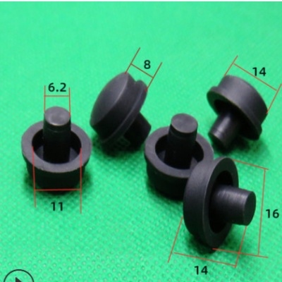 Φ14x7.5mm軟膠堵頭手電筒配件姝馨硅膠工業橡膠制品硅膠堵塞現貨