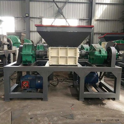 高翔供應 大型撕碎機餐廚醫療垃圾粉碎塑料金屬破碎橡膠輪胎撕碎機機箱多功能撕碎機金屬撕碎機生活垃圾粉碎機雙軸撕碎機