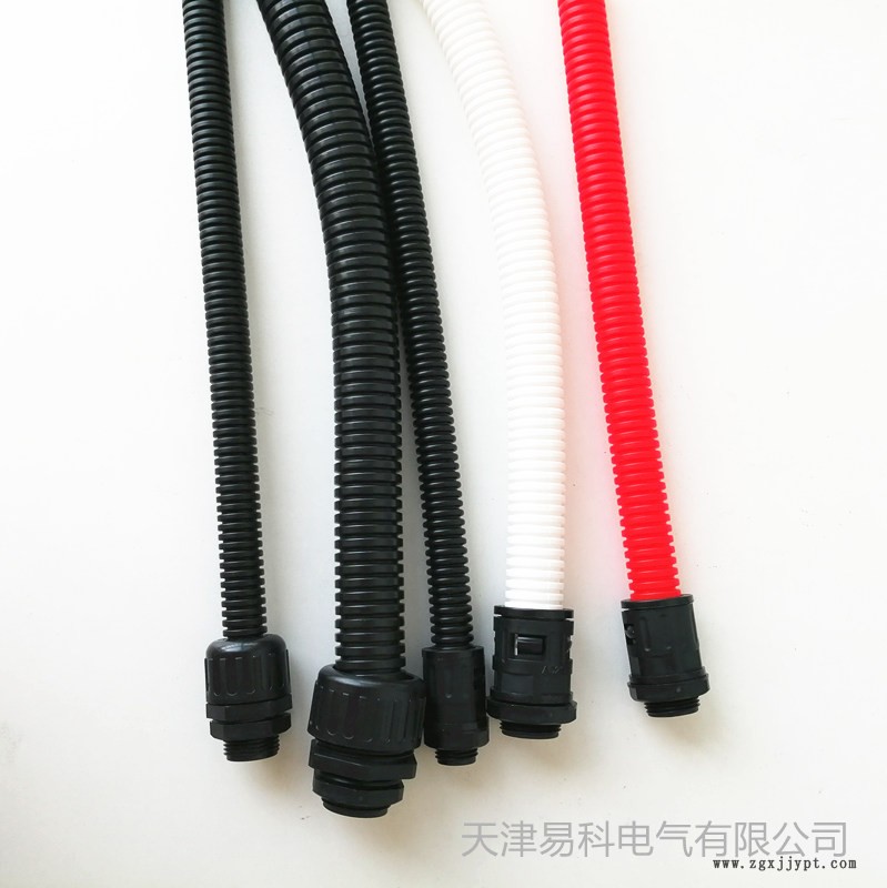 甘肅酒泉廠家批發尼龍軟管黑色塑料軟管 汽車機器線束保護軟管 規格齊全