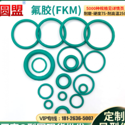 FKM氟膠O型圈線徑1*外徑4-30現貨批發耐高溫耐酸堿綠色氟膠O型圈