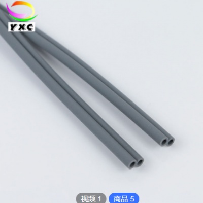 pvc雙排管硅膠 多孔管硅膠雙排管醫用儀器引流連接多排管2排5排管