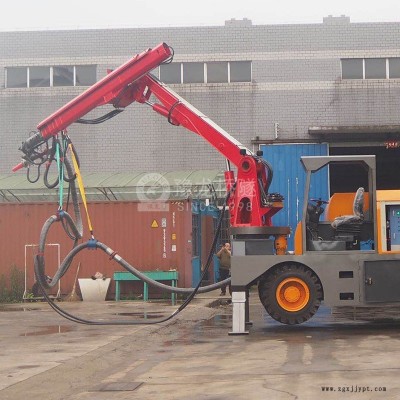 全自動濕噴機機械手回彈率低 粉塵濃度低