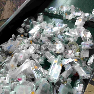 廣西南寧一次性醫療塑料輸液瓶點滴瓶(袋)集中回收處置設備