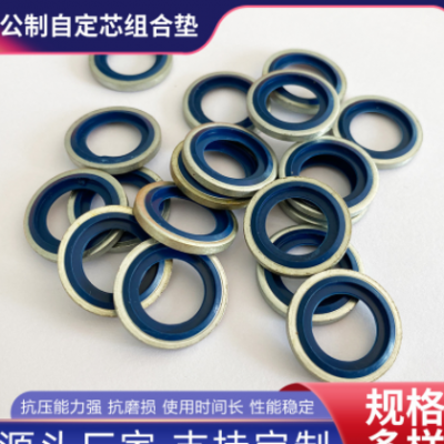 304不銹鋼鍍白鋅密封平墊圈非標加厚O型橡膠組合密封墊片廠家批發