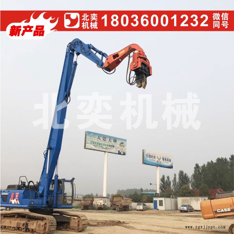 光伏發電樁液壓震動錘，震動打樁機，機械手震動打樁錘 挖掘機打樁臂打拔樁機、光伏打樁機、挖掘機打樁錘、鋼板打樁機示例圖1
